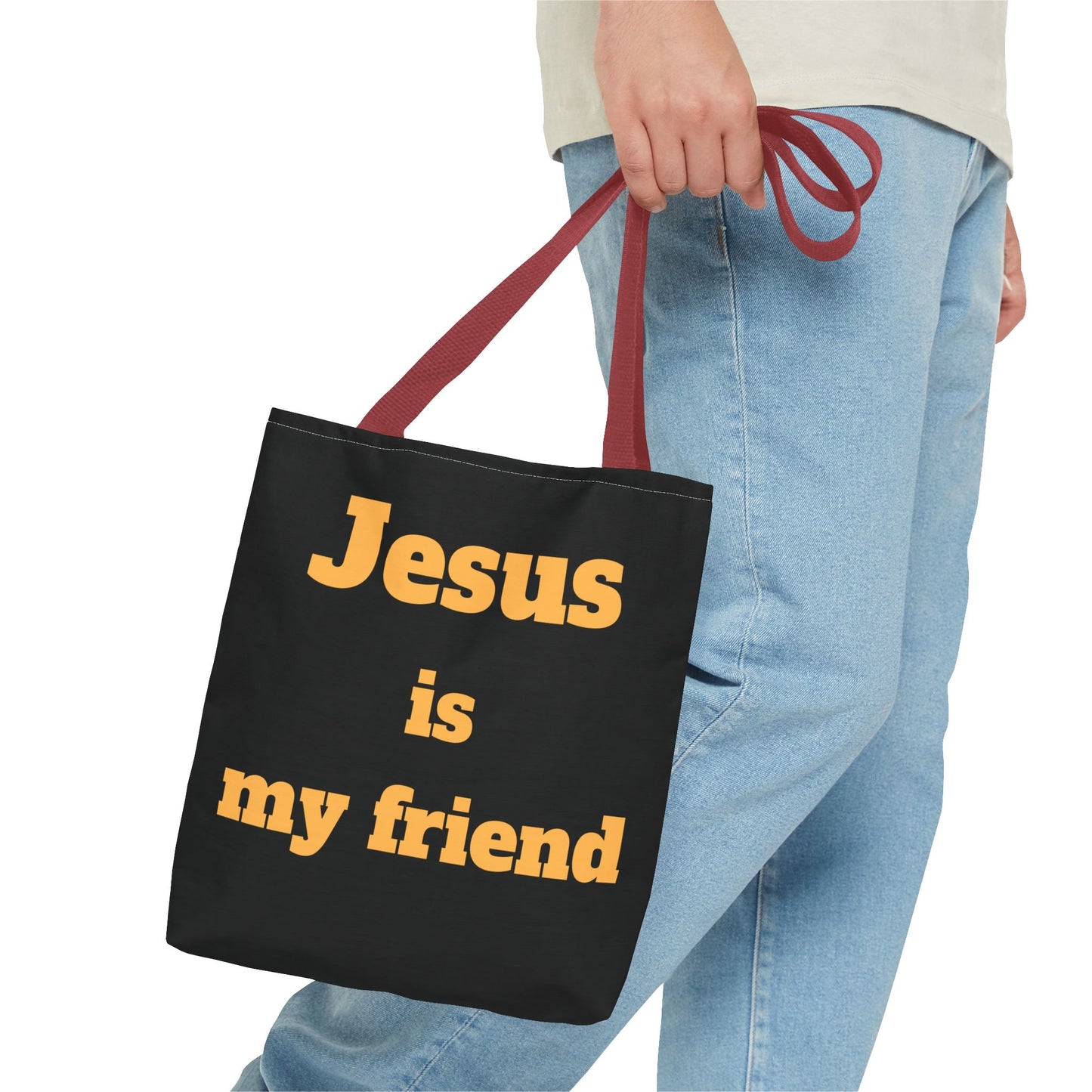 Jesus Is My Friend Tote Bag — Christian Faith Canvas Shopper