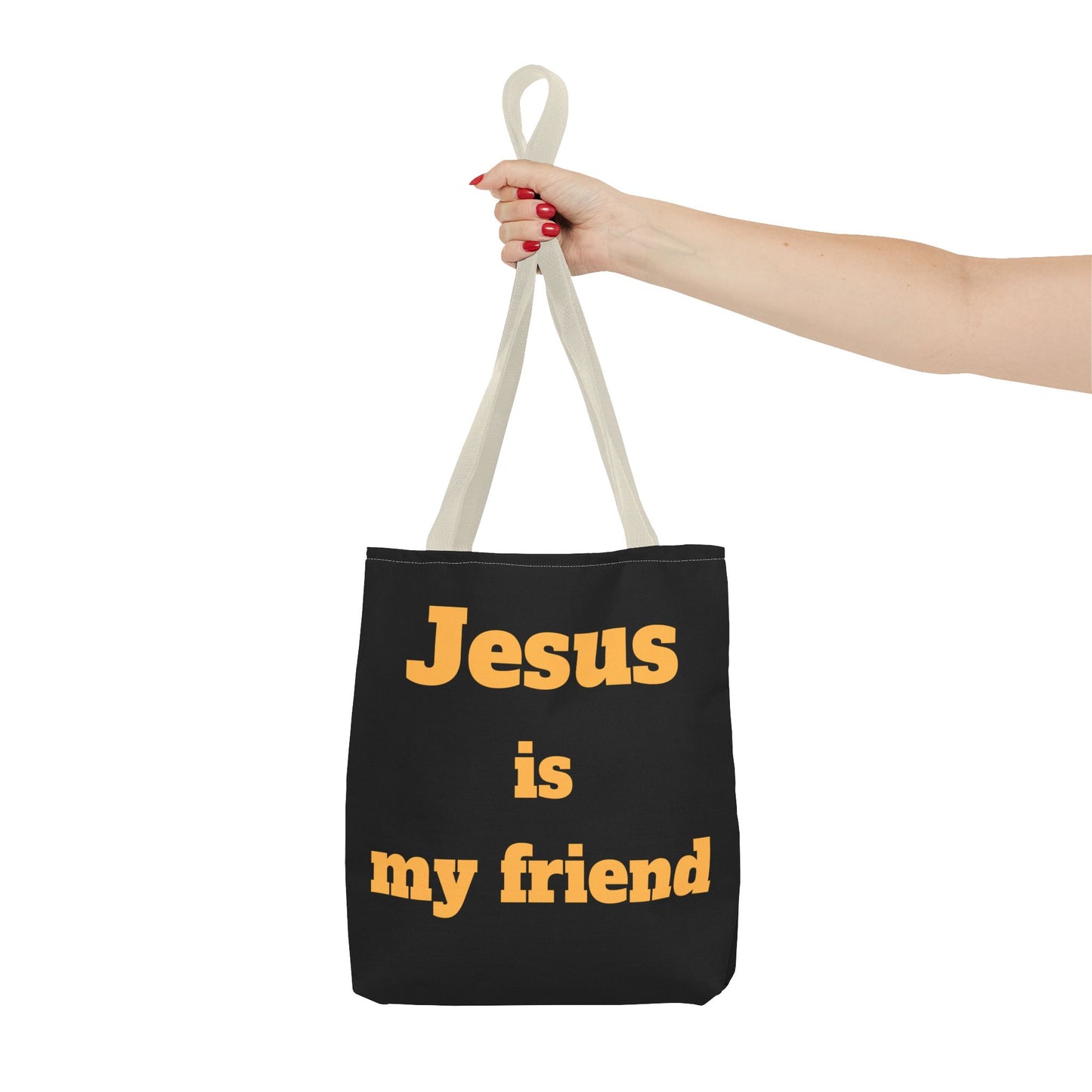Jesus Is My Friend Tote Bag — Christian Faith Canvas Shopper
