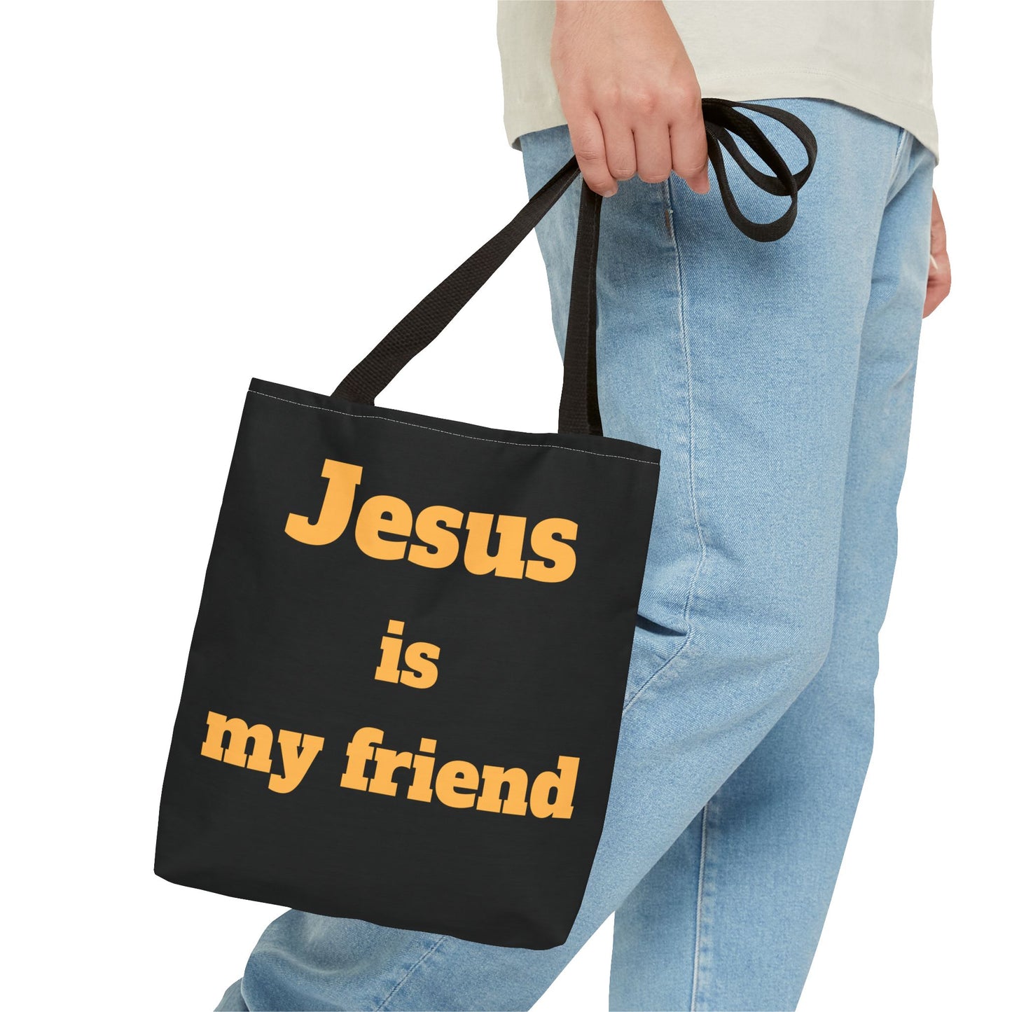 Jesus Is My Friend Tote Bag — Christian Faith Canvas Shopper