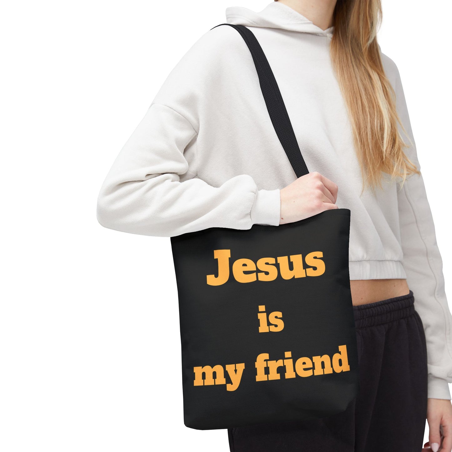 Jesus Is My Friend Tote Bag — Christian Faith Canvas Shopper