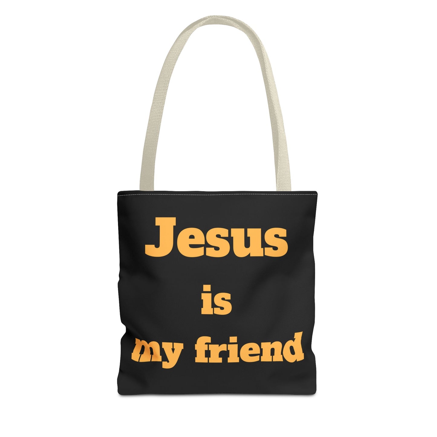 Jesus Is My Friend Tote Bag — Christian Faith Canvas Shopper